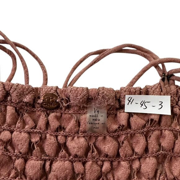 Free People Pink Rose Adella Mini Slip Dress Women's Size Large | 41-45-3 - Picture 4 of 8